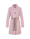 KITON PINK AND SAND REVERSIBLE TRENCH COAT