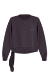 Attico Logo Detailed Crewneck Sweatshirt In Blu
