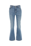 Chloé Cropped Bootcut Jeans In Blue