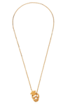VERSACE MEDUSA ROLO-CHAINED POLISHED FINISH NECKLACE