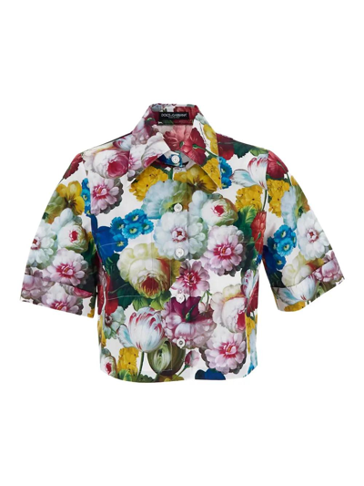 Dolce & Gabbana Floral Top In Multicolor