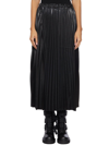 Junya Watanabe Pleated Layered Cropped Trousers In Nero