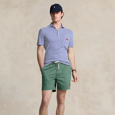 Ralph Lauren Polo Prepster Crest Stretch Chino Short In Washed Forest