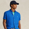 Polo Ralph Lauren Classic Fit Linen Shirt In Heritage Blue