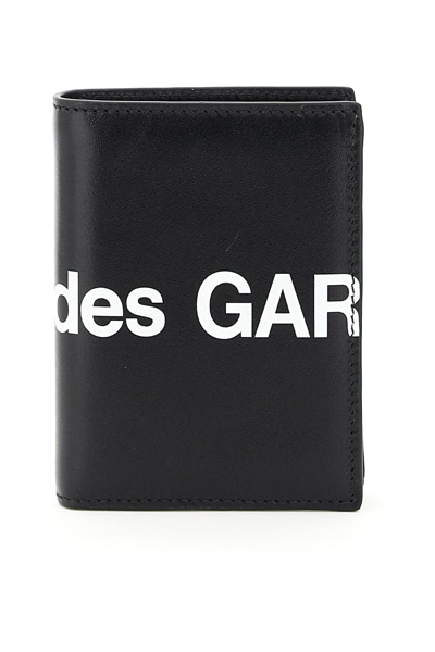 COMME DES GARÇONS COMME DES GARCONS WALLET SMALL BIFOLD WALLET WITH HUGE LOGO