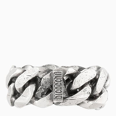 Emanuele Bicocchi Chain Ring In Silver In Metal