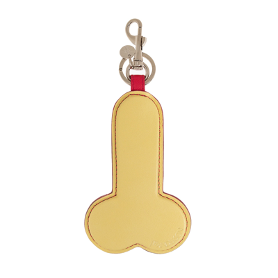Jw Anderson Penis Keyring In Yellow