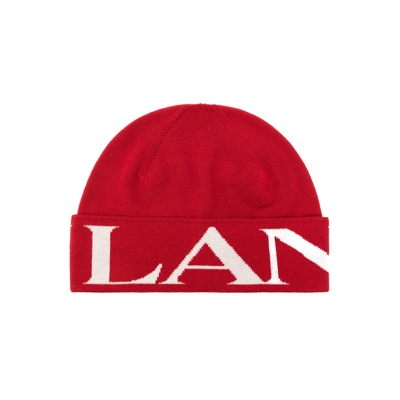 Lanvin Wool Hat In Red