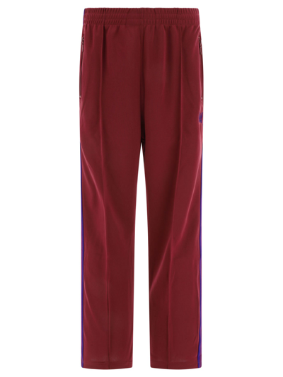 Needles Track Trousers In Bordeaux