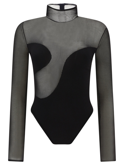 NENSI DOJAKA NENSI DOJAKA ASYMMETRIC LINE BODYSUIT