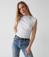 Michael Stars Amara Crop Tee In Flamingo