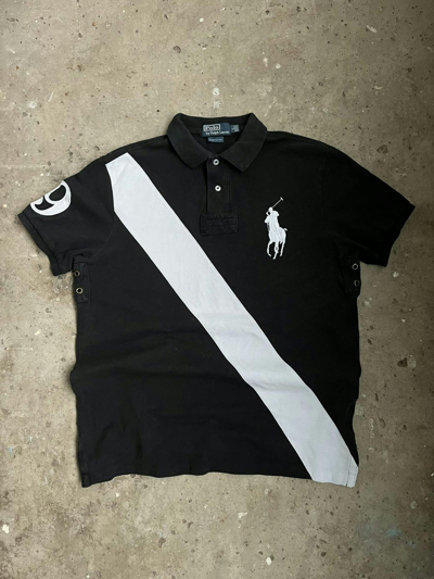Pre-owned Polo Ralph Lauren X Vintage Chief Keef Polo Ralph Laurent Vintage Polo T-shirt In Black