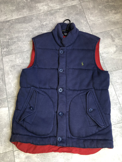Pre-owned Polo Ralph Lauren X Vintage Mens Vintage Polo Ralph Laurent Vest Puffer Jacket Size M In Blue