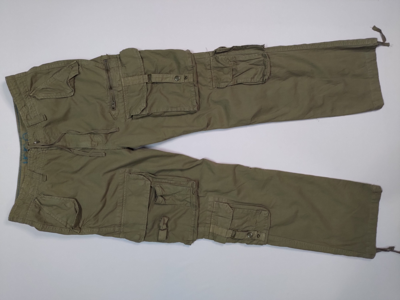 Pre-owned Seditionaries Vintage Japanese Cargo Pants 3d Pocket Trousers In Brown