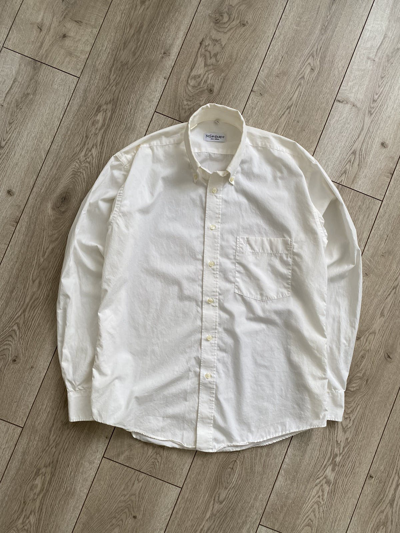 Pre-owned Vintage Yves Saint Laurent Shirt Y2k Style In Cream