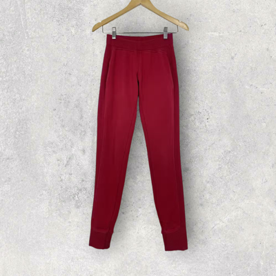 Pre-owned Dolce & Gabbana Sweatpants Trousers Pants Red Size S
