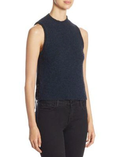 3.1 Phillip Lim / フィリップ リム Lace-up Knit Tank Top In Navy