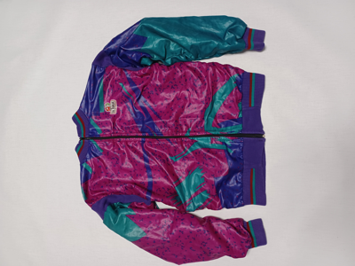 Pre-owned Bicycle X Italian Designers Ultima Vintage Italian Bicycle Bomber Jacket 80's Or 90's Y2k In Multicolor