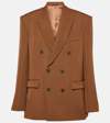 Wardrobe.nyc Double-breasted Virgin-wool Blazer In Brown