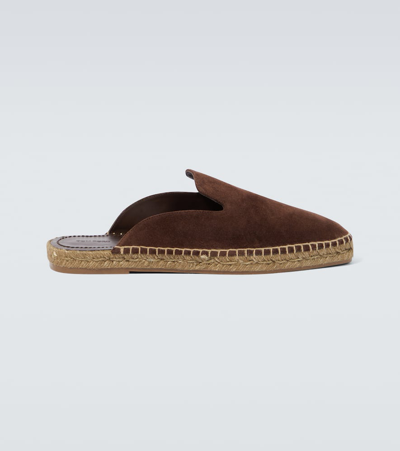 Tom Ford Jude Suede Slip-on Trainers In Brown