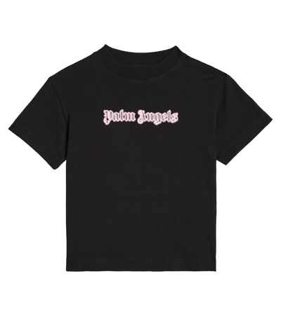 PALM ANGELS LOGO COTTON JERSEY T-SHIRT