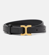 Chloé C-logo Leather Belt In Black