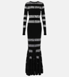 Norma Kamali Black Crewneck Dress With Fishtail Design In Black