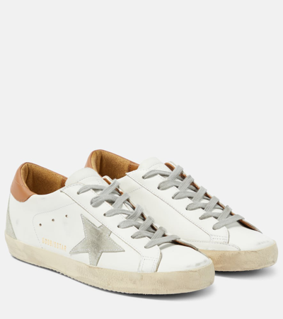 Golden Goose Super-star Leather Sneakers In Multicoloured