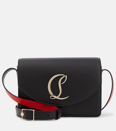 Christian Louboutin Loubi54 Small Leather Crossbody Bag In Black