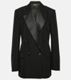 STELLA MCCARTNEY DOUBLE-BREASTED WOOL TUXEDO JACKET