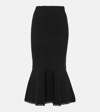 VICTORIA BECKHAM VB BODY SCALLOPED MIDI SKIRT