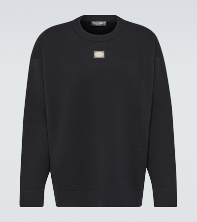 Dolce & Gabbana Logo Sweatshirt In Black