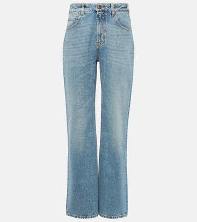 Chloé High-rise Straight Jeans In Blue