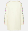 MAX MARA LEVA FLORAL WOOL-BLEND MINIDRESS