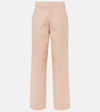 Stouls Massimo Leather Pants In Beige