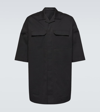 RICK OWENS MAGNUM TOMMY COTTON-BLEND POPLIN SHIRT