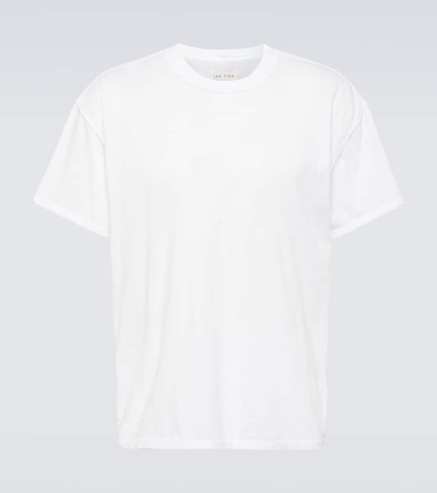 Les Tien Chest Pocket Cotton T-shirt In Weiss