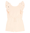 Chloé Cotton Playsuit In Pink