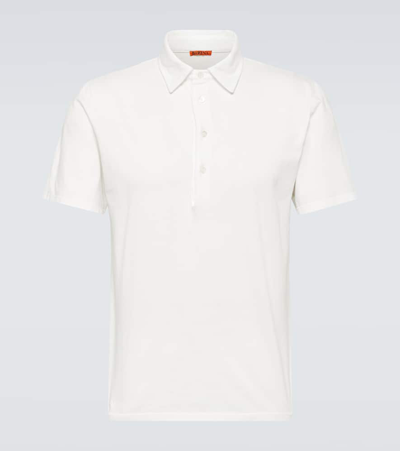 Barena Venezia Scalmana Cotton Jersey Polo Shirt In White