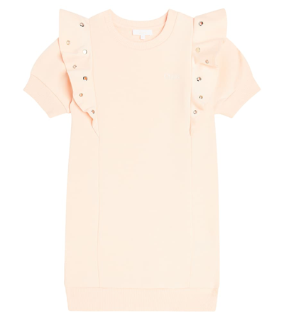 Chloé Kids' Cotton Dress In Pink