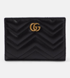 Gucci Gg Marmont Matelassé Leather Wallet In Black