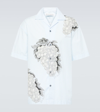 Jw Anderson Grape Stripe Vacation Shirt In Blue