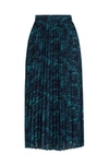 HUGO BOSS A-LINE PLISS SKIRT IN REGULAR FIT WITH SEASONAL PRINT