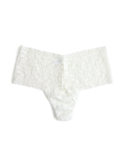 Hanky Panky Retro Lace Thong Marshmallow In White