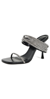 Simkhai Infinity Crystal Strap Siren Sandals Black 36 In Black