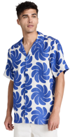 Oas Nebula Cuba Linen Shirt In Nebula
