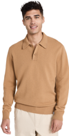 NORSE PROJECTS MARCO MERINO LAMBSWOOL POLO CAMEL