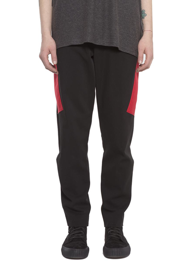 Alexander Wang Panelled Straight Leg Trousers In Black