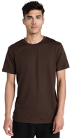 Alo Yoga Conquer Reform Crewneck Tee Espresso Xl