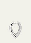 ENGELBERT THE DROP LINK EARRINGS, MEDIUM, IN WHITE GOLD AND WHITE DIAMONDS